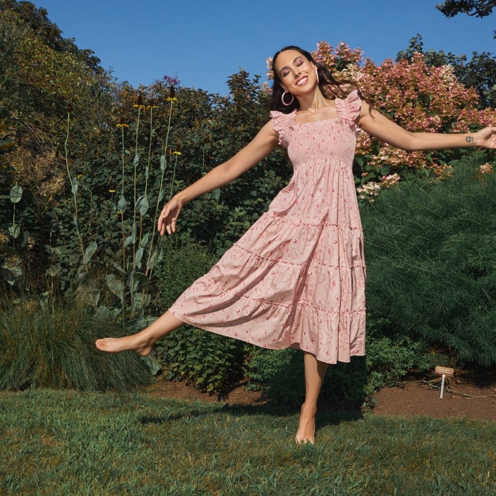 Hill House x Phenomenal Bridgerton Nap Dress Floral Pink L